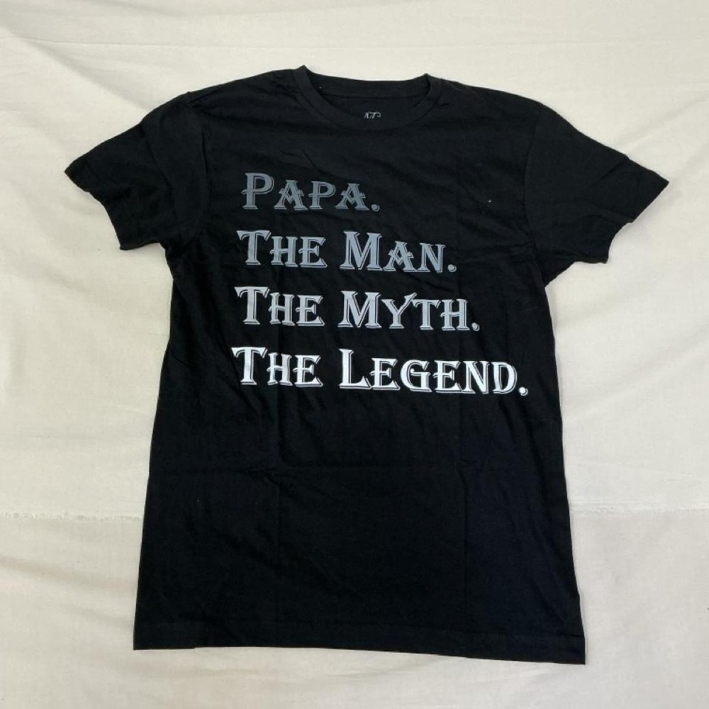 Classic "Papa. The Man. The Myth. The Legend." graphic tee